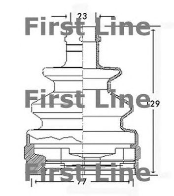 FIRST LINE fcb2531 -  Пыльник, приводной вал